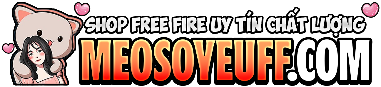 Logo Shop Acc FF Của TikToker Mèo Sợ Yêu FF - Shop Acc FF, Mua Nick FreeFire Uý Tín